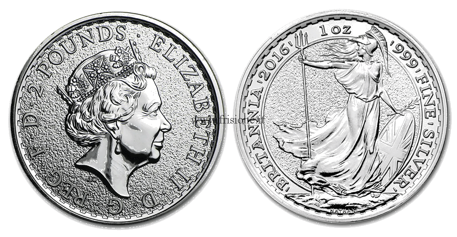 G. Bretagna - 2 sterline 2016 - oncia argento