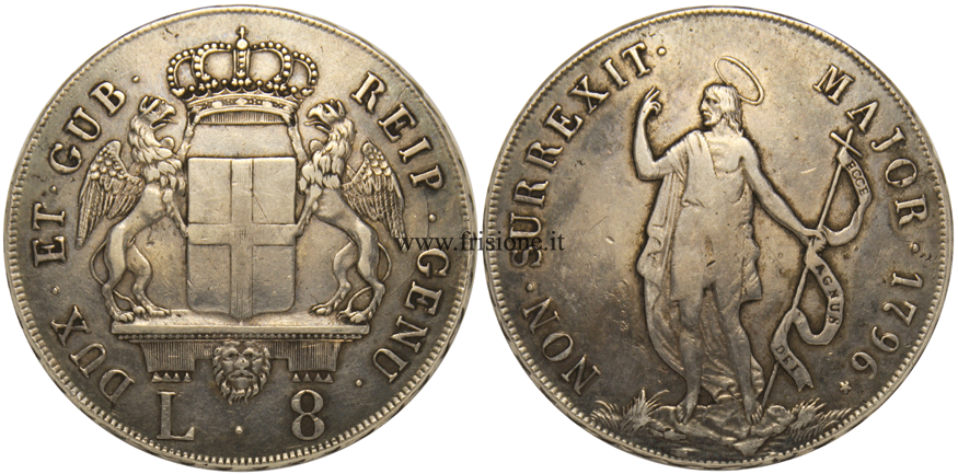 Genova - 8 Lire 1796 - San Giovanni