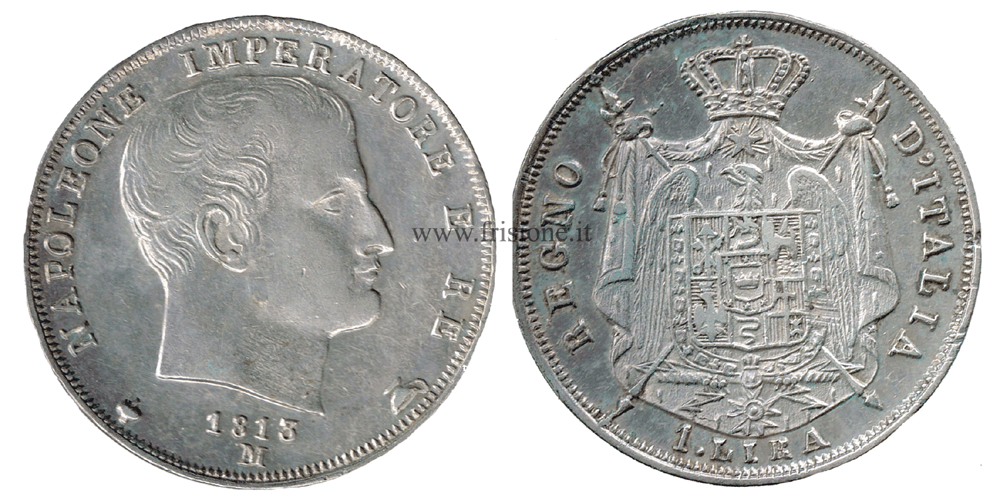 Milano - Napoleone - 1 Lira argento 1813