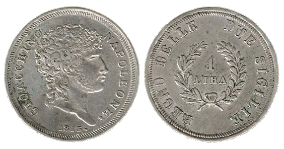 Napoli - G. Napoleone - 1 lira 1813