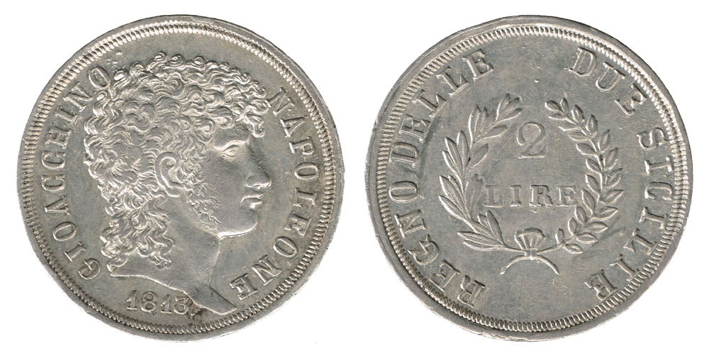Napoli - G. Napoleone - 2 Lire 1813