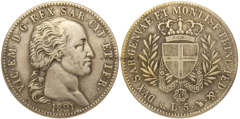 5 lire 1821