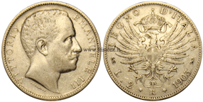 V.Emanuele III - 2 lire 1903