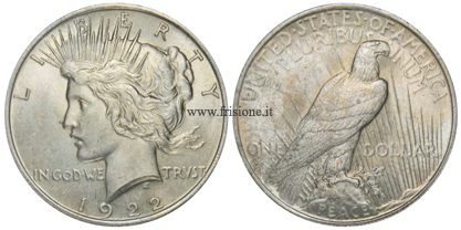 USA - Dollaro argento 1922 - tipo Peace