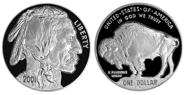 USA - Dollaro argento 2001 - bisonte 