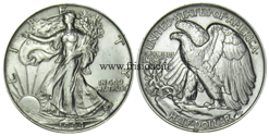Stati Uniti - USA - Mezzo dollaro 1944 - Liberty walking