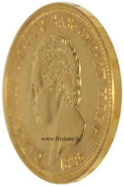 Carlo Felice profilo 80 lire oro 1826 Torino