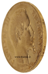 Francia profilo del 20 franchi 1854 A