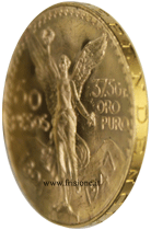 Messico 50 pesos oro 1947 bordo