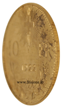 Svizzera profilo del 10 franchi oro 1922