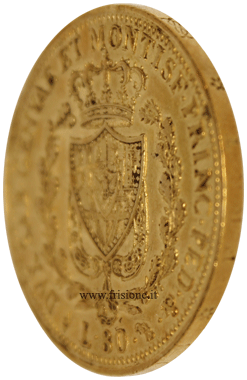 C.Felice profilo 80 lire oro 1825 Torino