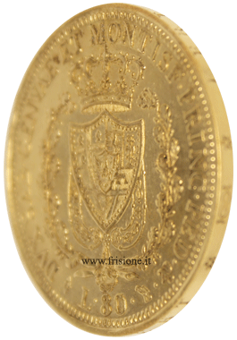 C. Felice profilo 80 lire oro 1827 Torino