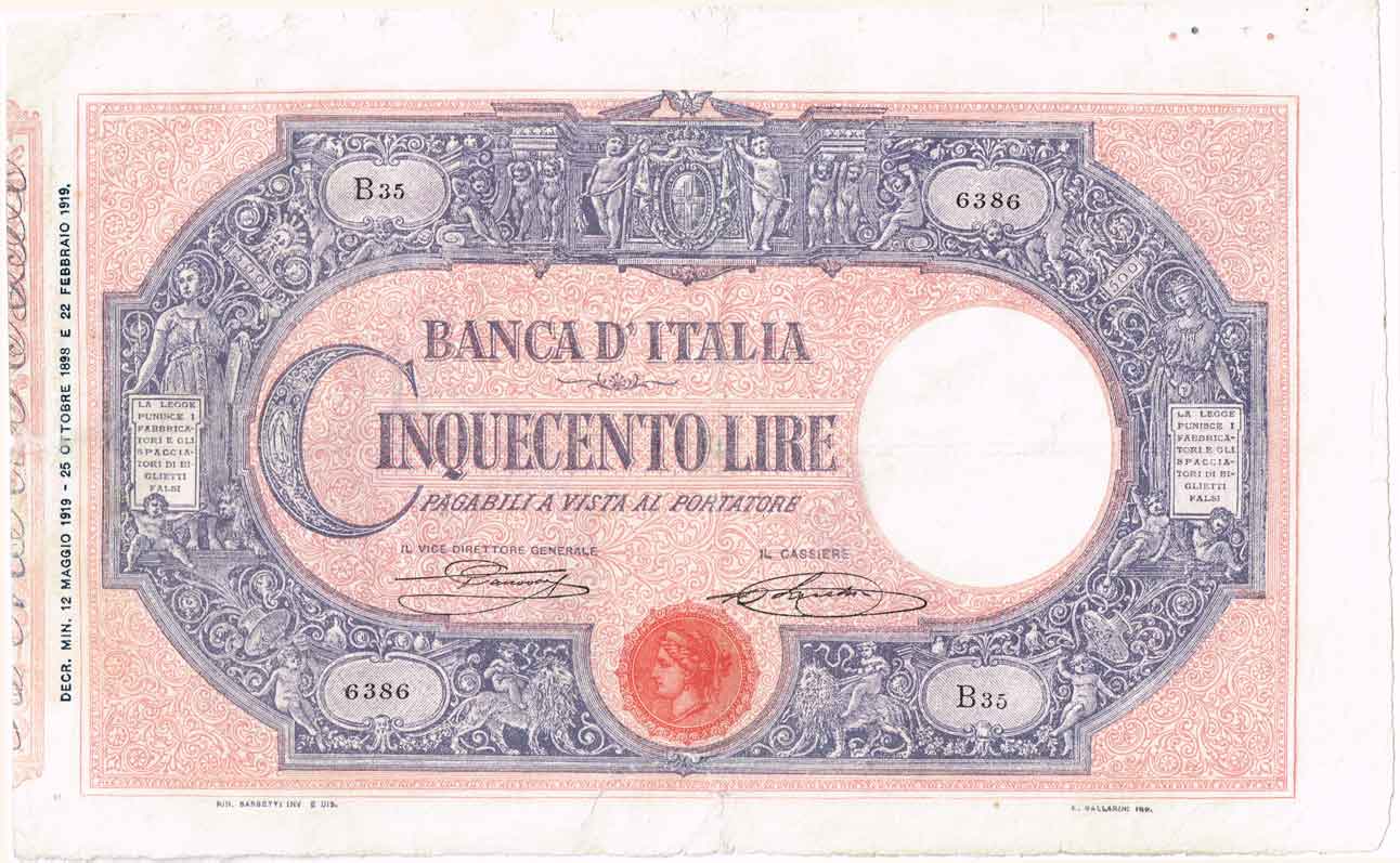 Banca d'Italia_500 lire