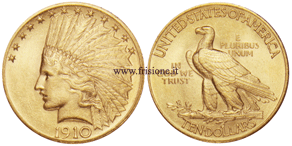 USA 10 dollari 1910 riprodotto