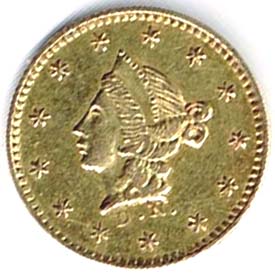 Stati Uniti_USA - California - 1/2 Dollaro oro 1852_half  $ gold_diritto