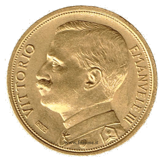 Vittorio Emanuele I - 20 lire oro 1912 - aratrice-marengo italiano in oro-diritto