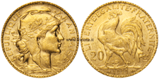 Francia - 20 Franchi oro 1911 - marengo francese