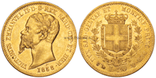 Italia - V. Emanuele II - 20 Lire oro 1853 Genova