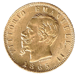 marengo oro_Italia_Vittorio Emanuele II-regno d'italia-20 lire oro_marengo oro_diritto