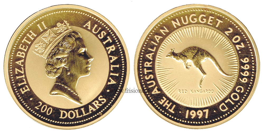 Australia 200 Dollari 1997 - 2 once oro