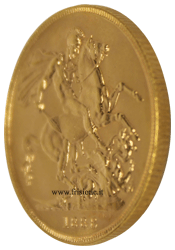 Australia profilo della sterlina oro 1886 M