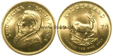 Sud Africa Krugerrand Oro 1979 oncia