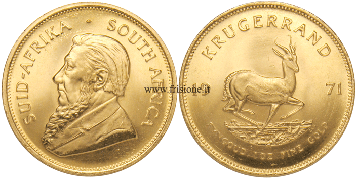 Krugerrand oncia oro Sud Africa