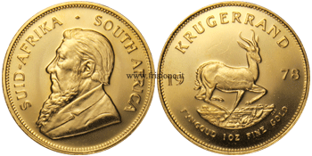 Sud Africa Krugerrand 1978 - oncia oro