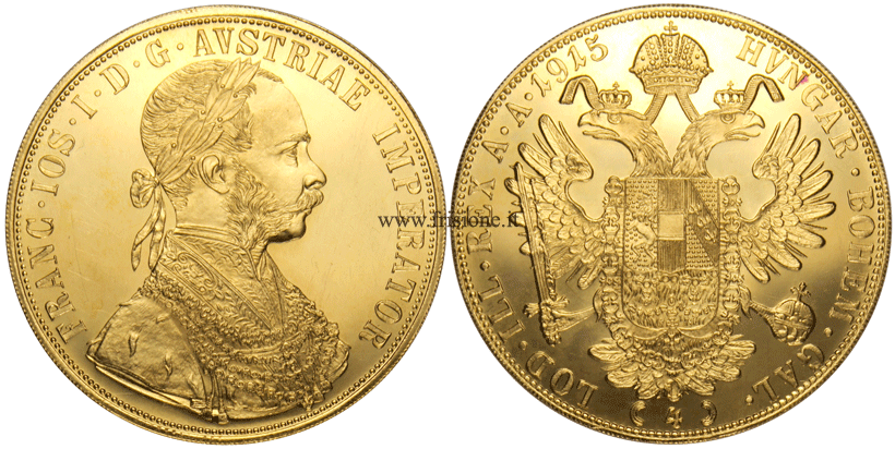 4 ducati oro Austria 1915