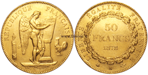 Francia - 50 Franchi oro 1878 A