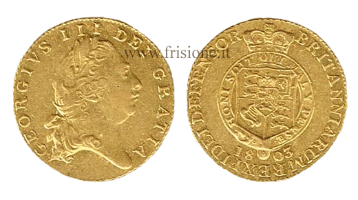 Gran Bretagna - Giorgio III - mezza Guinea 1803