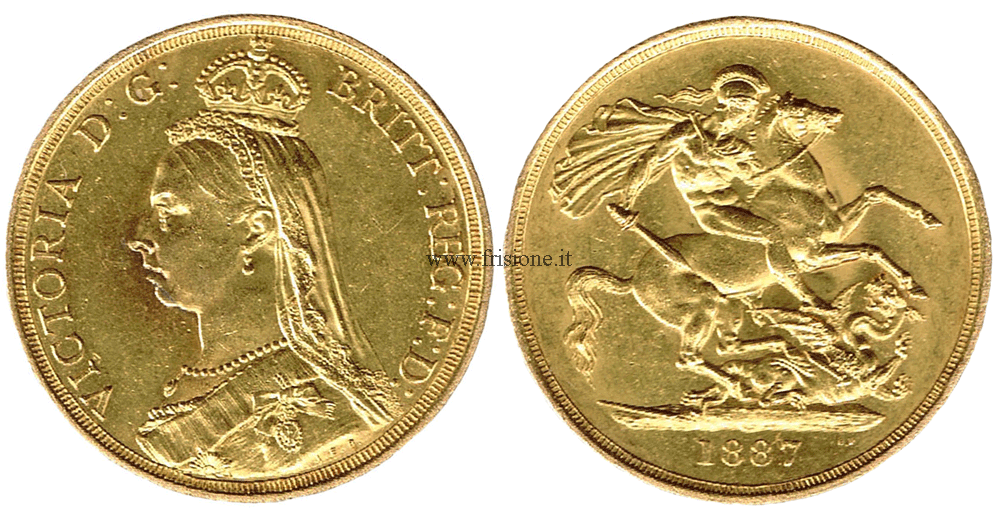 G. Bretagna - Vittoria - 2 sterline 1887