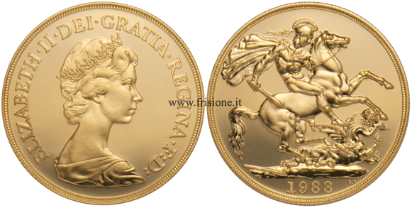 2 Sterline oro G. Bretagna 1983