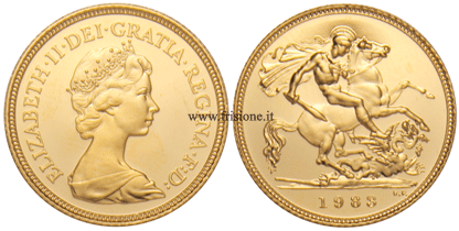 G. Bretagna - mezza sterlina oro 1983