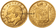 Liechtenstein - 20 Franchi oro 1946 - marengo