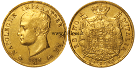 Milano - Napoleone I - 40 Lire oro 1814
