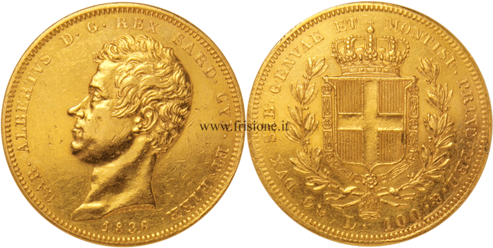 100 lire 1836 Genova