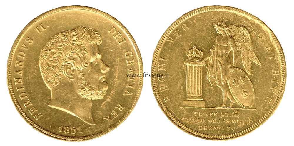 Napoli - Ferdinando 2 - 30 ducati 1852