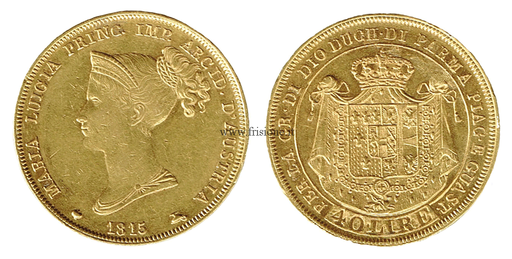 Parma Maria Luigia 40 Lire oro 1815