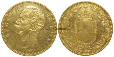 Umberto I - 100 Lire oro 1882