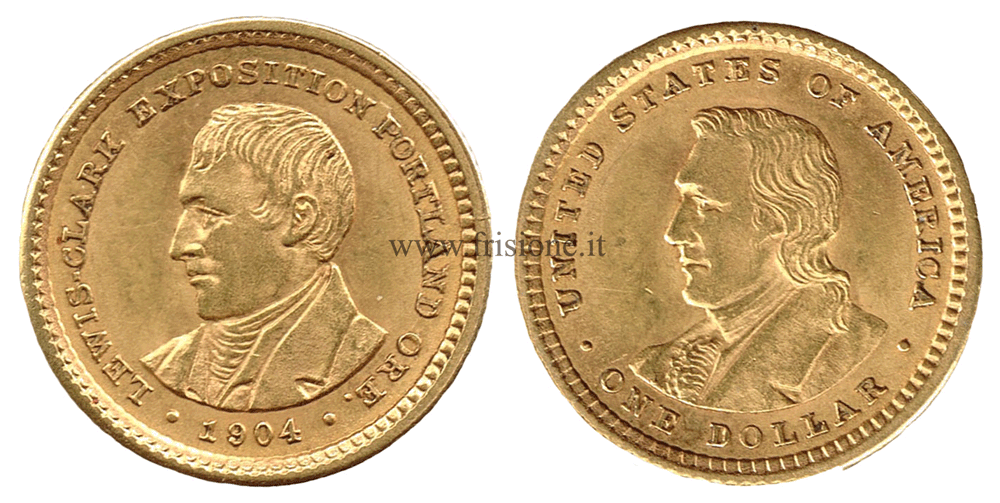 USA 1 dollaro 1904 Lewis Clark