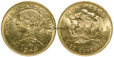 Cile - 100 Pesos 1949 - Cileno