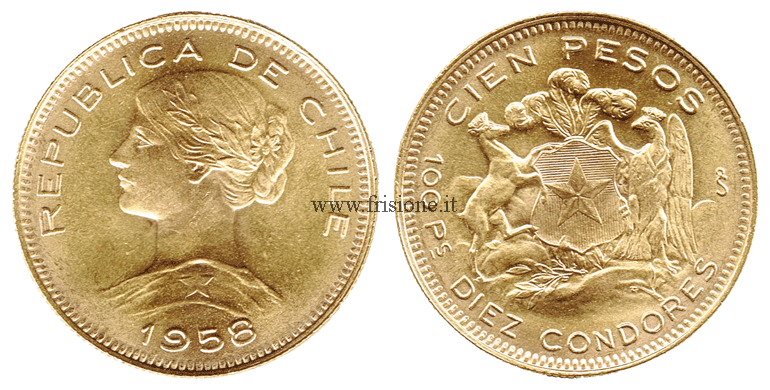 Cile - 100 Pesos 1958 - Cileno