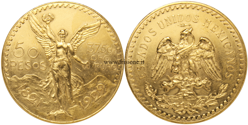 Messico - 50 Pesos oro 1929