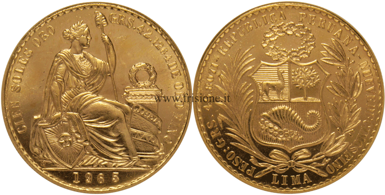 Perù - 100 Soles oro 1965