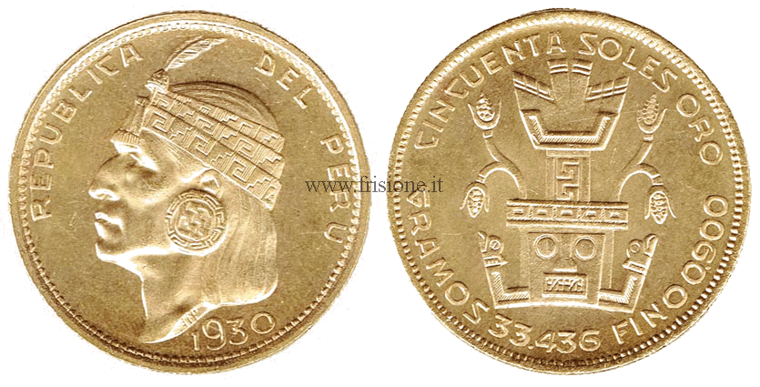 Peru 50 Soles 1930 inca