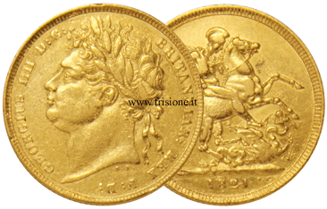 La prima sterlina oro 1821