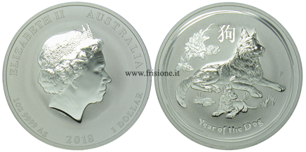 Dollaro argento Australia 2018