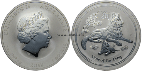 Australia dollaro argento 2018