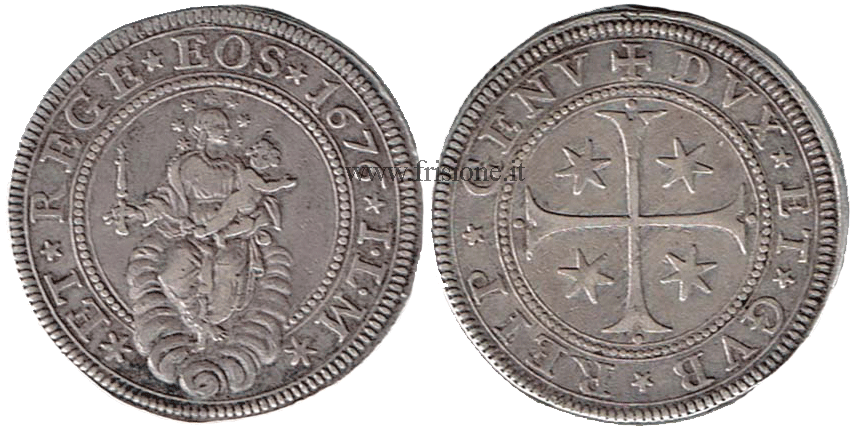 Genova Scudo stretto 1676 ILM Genova Scudo stretto 1676 ILM